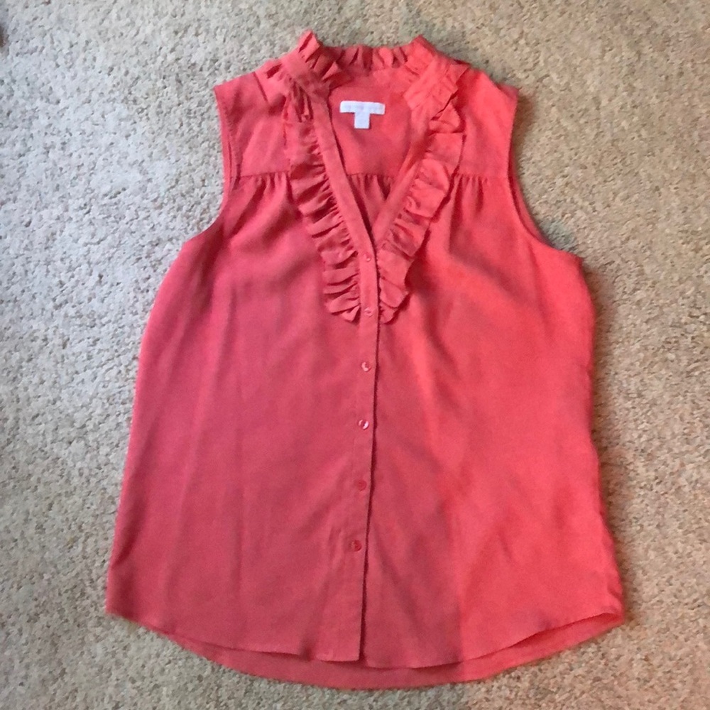 Coral color blouse